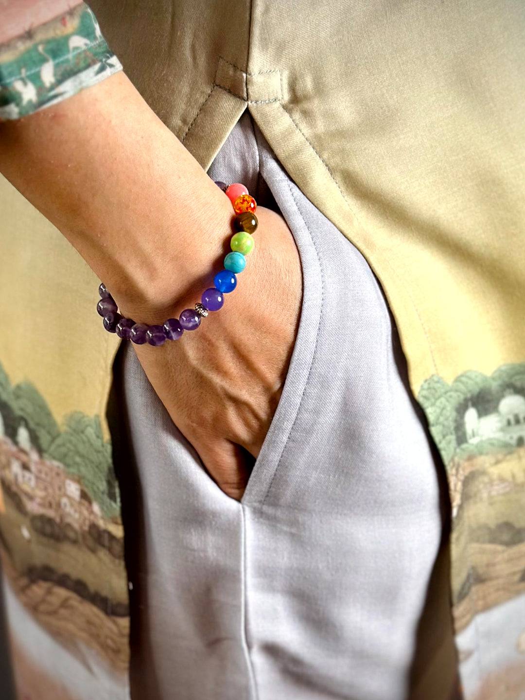 Artistic Mul Cotton Round Neck Kurti - Image 5