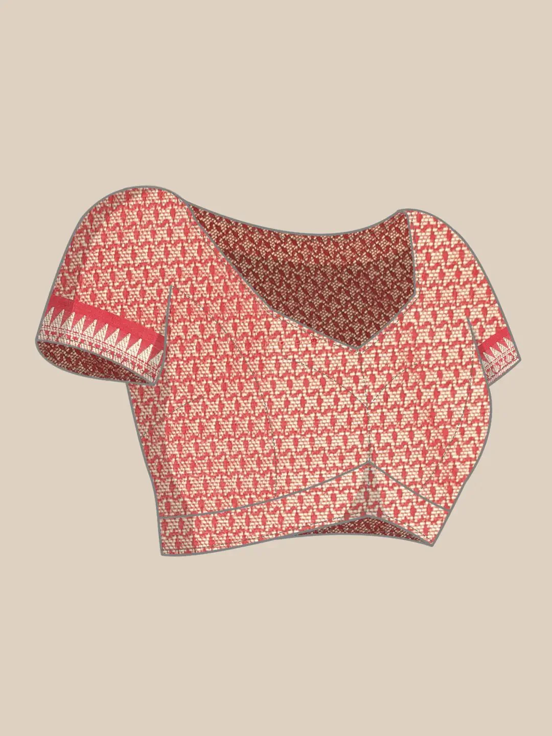 Exquisite Kalamkari Pattu Banarasi Silk Saree - Image 7