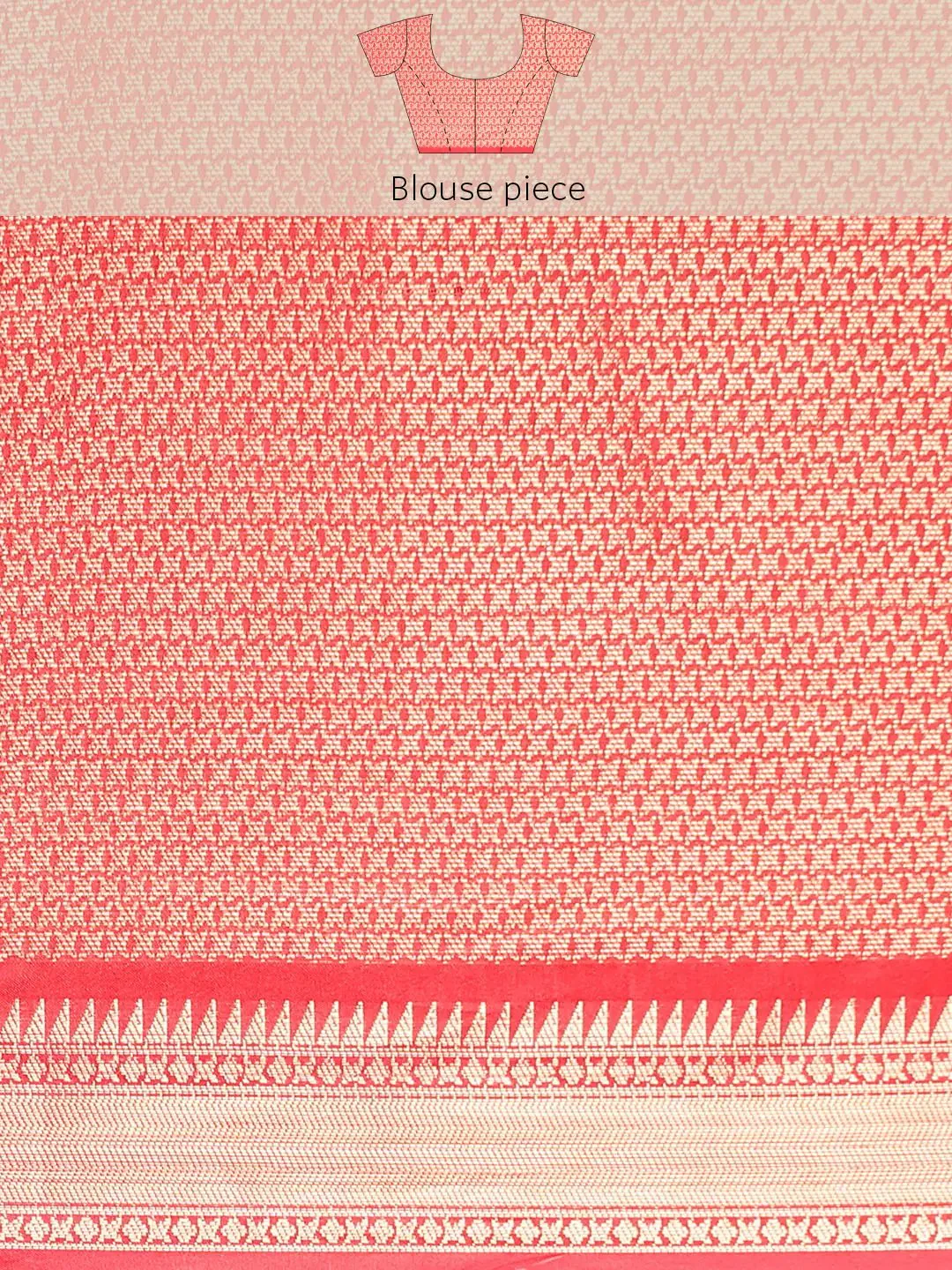 Exquisite Kalamkari Pattu Banarasi Silk Saree - Image 8