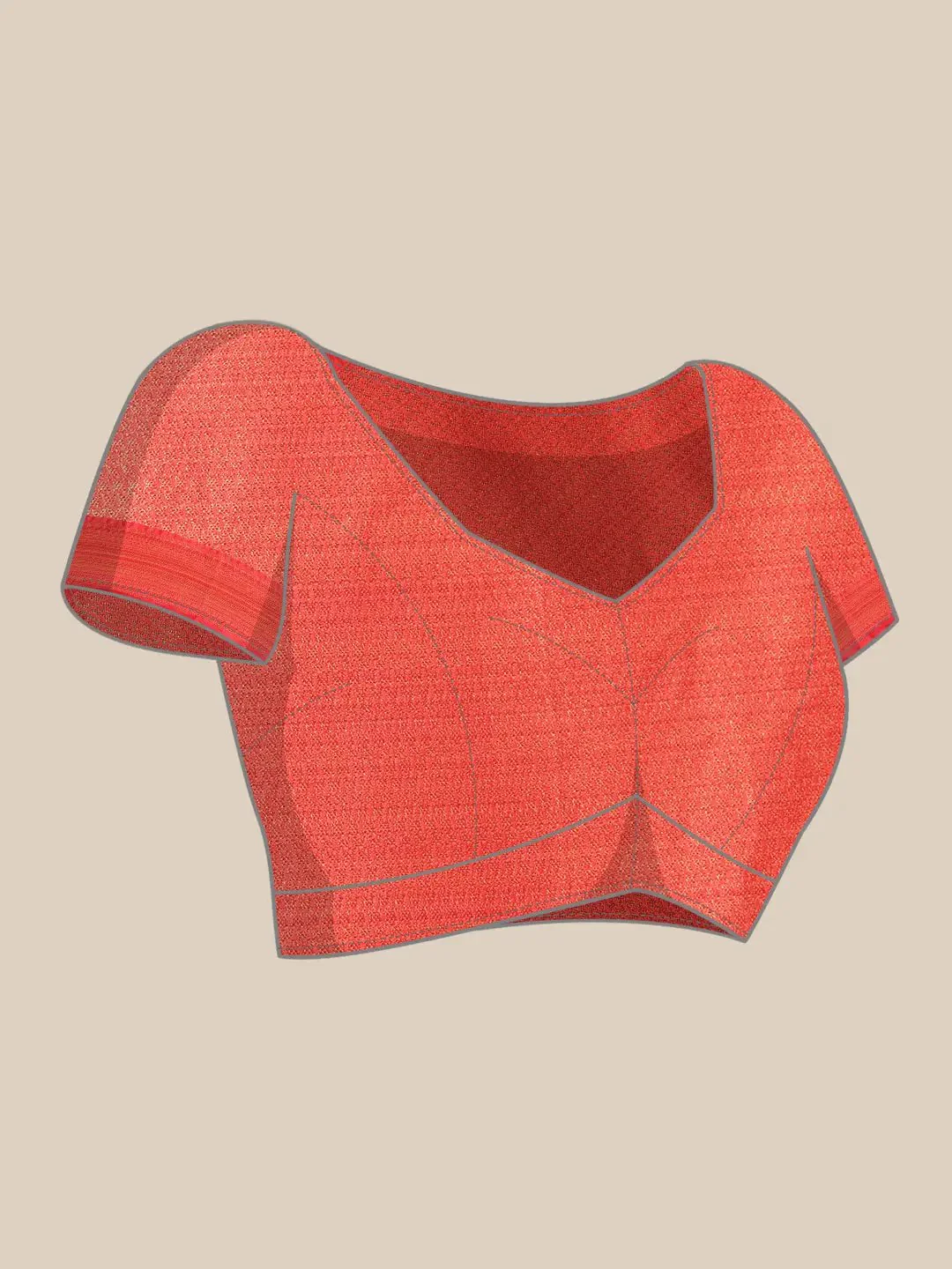 Exquisite Kalamkari Pattu Banarasi Silk Saree - Image 8