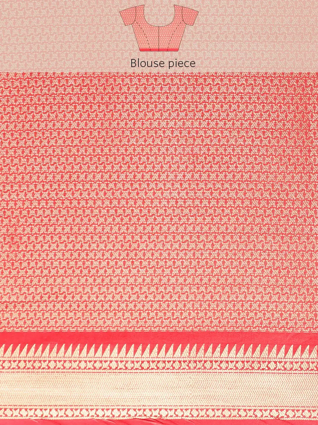 Exquisite Kalamkari Pattu Banarasi Silk Saree - Image 8