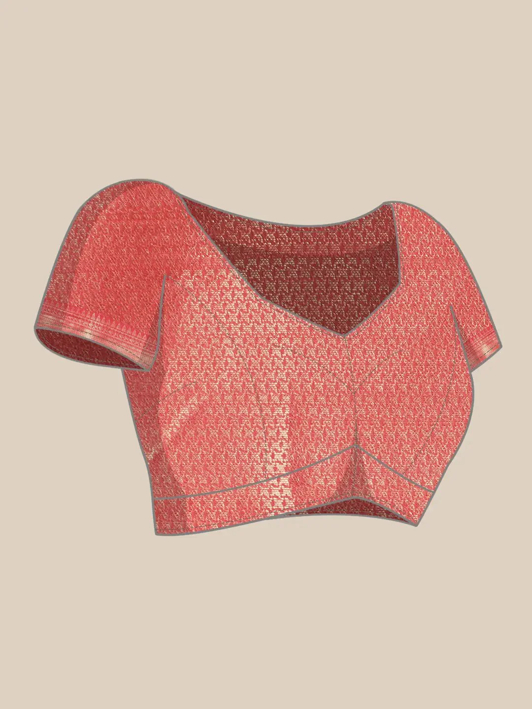 Exquisite Kalamkari Pattu Banarasi Silk Saree - Image 8