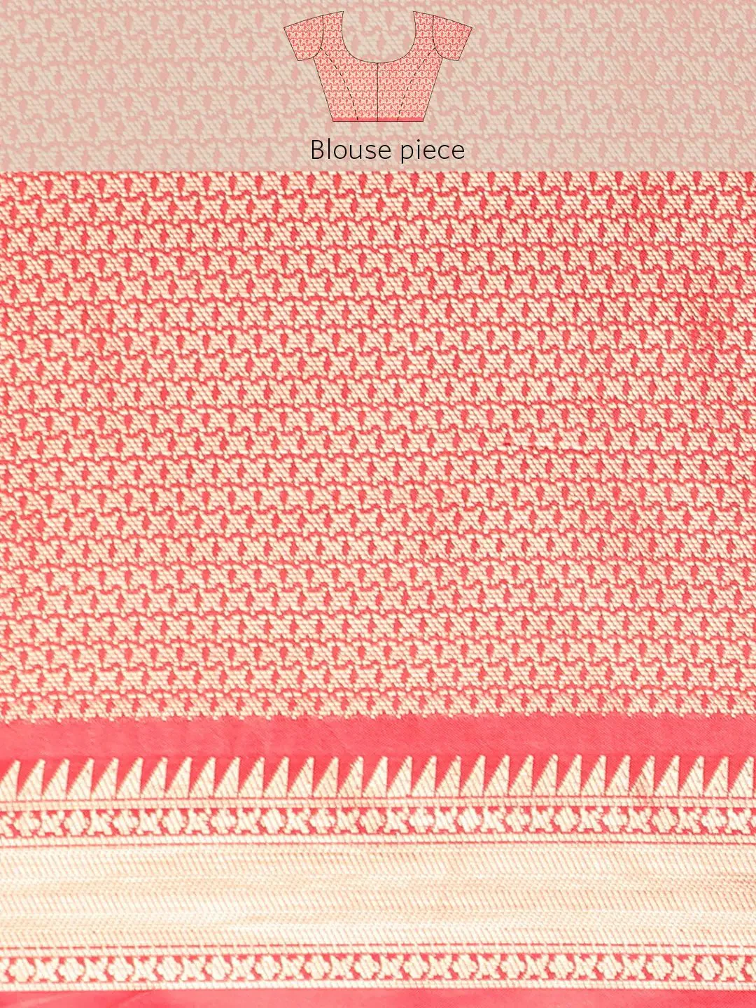 Exquisite Kalamkari Pattu Banarasi Silk Saree - Image 9