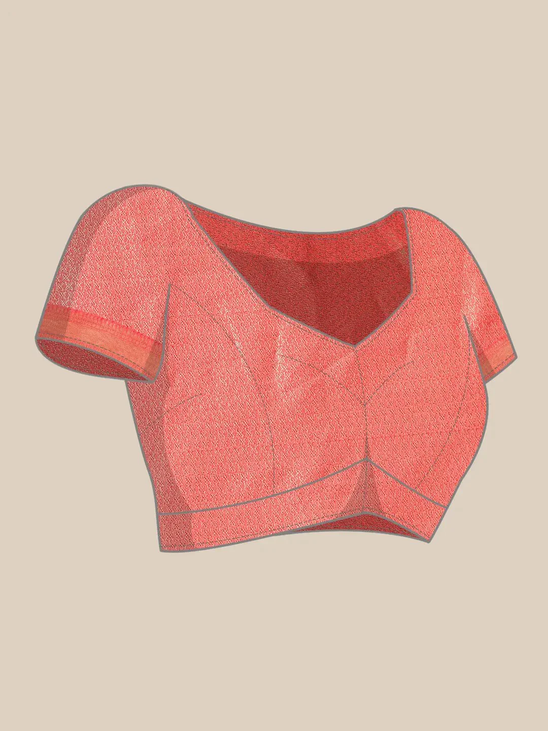 Exquisite Kalamkari Pattu Banarasi Silk Saree - Image 8