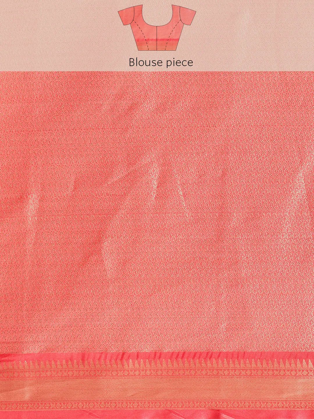 Exquisite Kalamkari Pattu Banarasi Silk Saree - Image 9