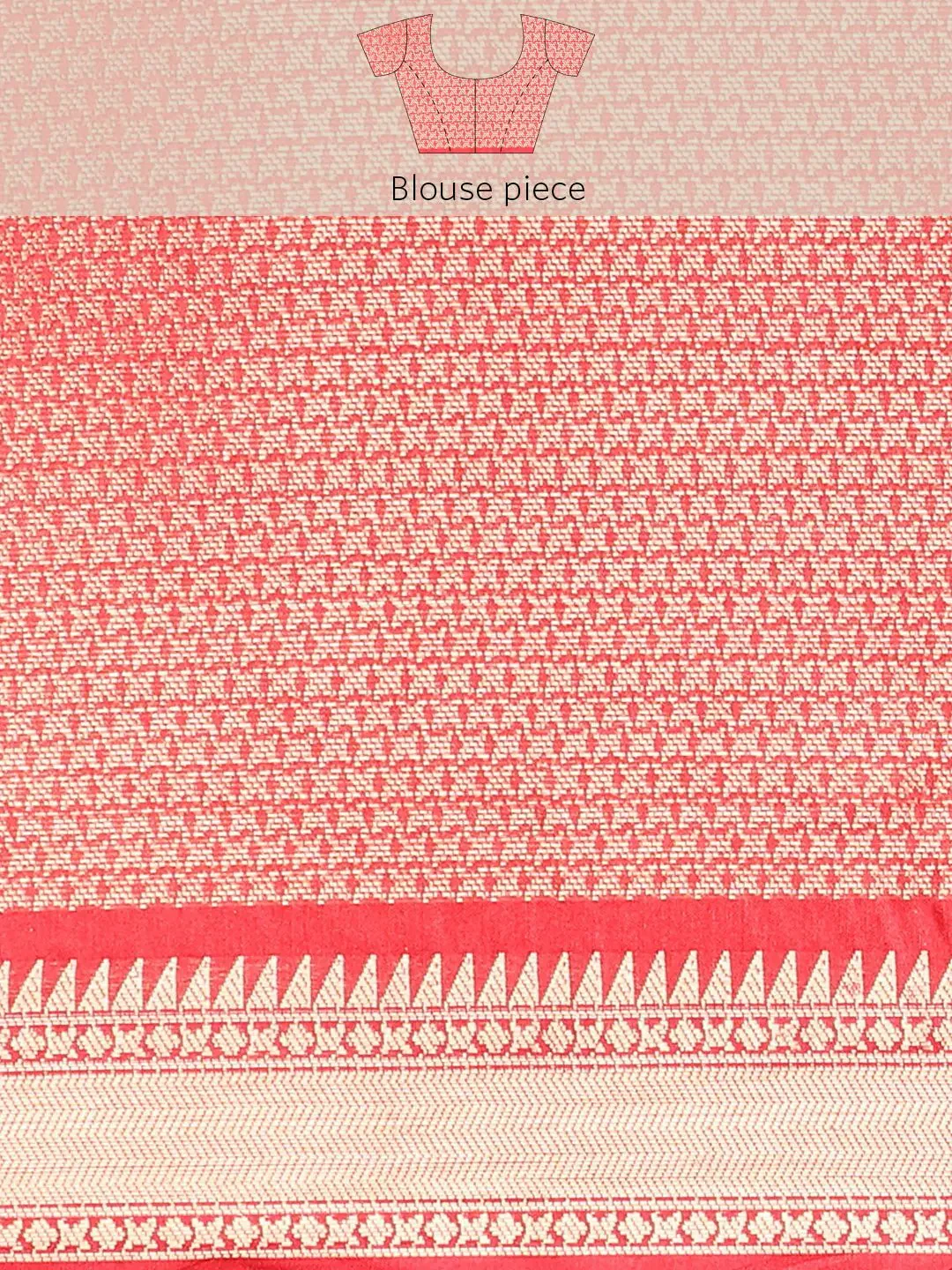 Exquisite Kalamkari Pattu Banarasi Silk Saree - Image 8