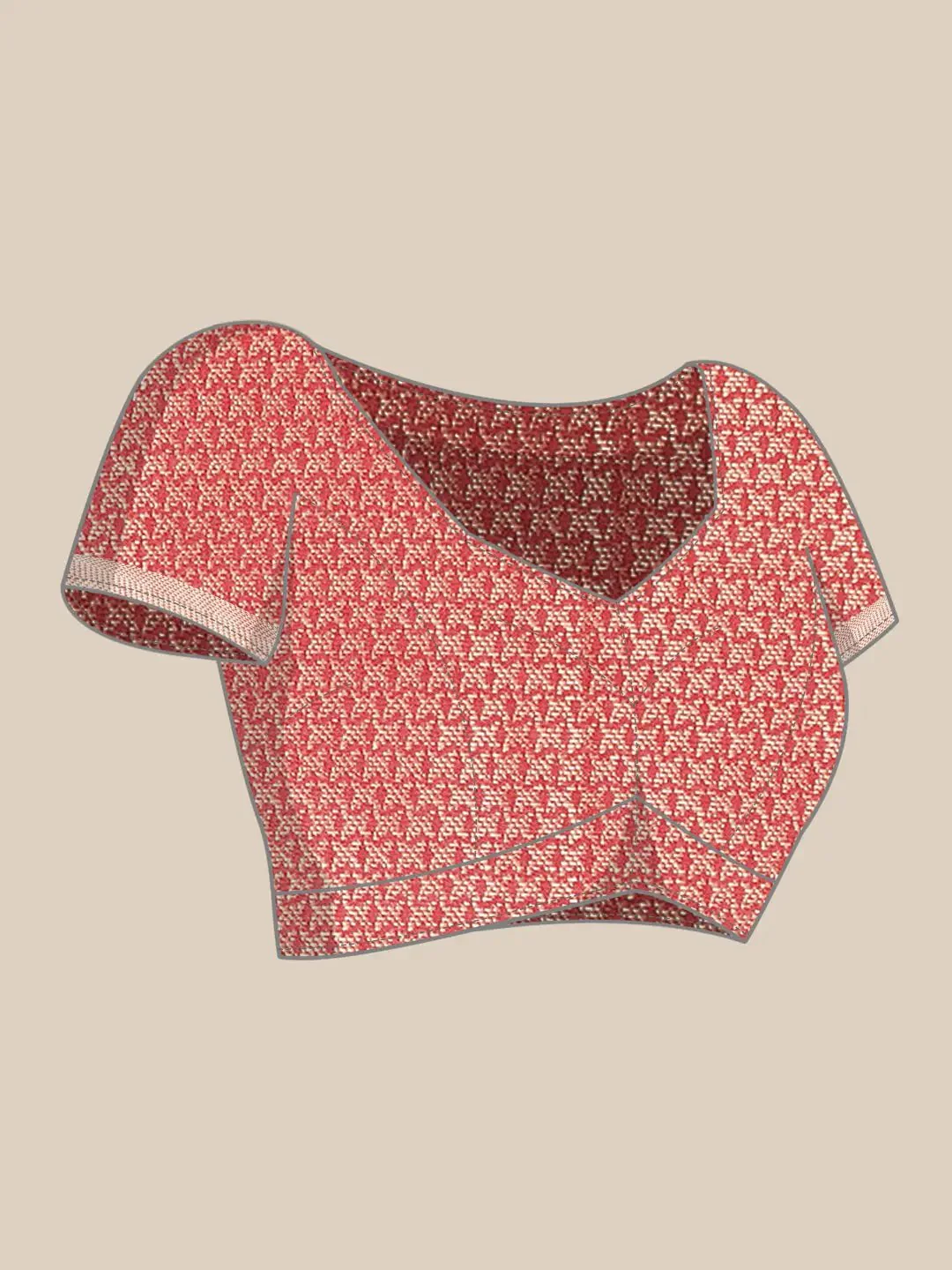 Exquisite Kalamkari Pattu Banarasi Silk Saree - Image 8