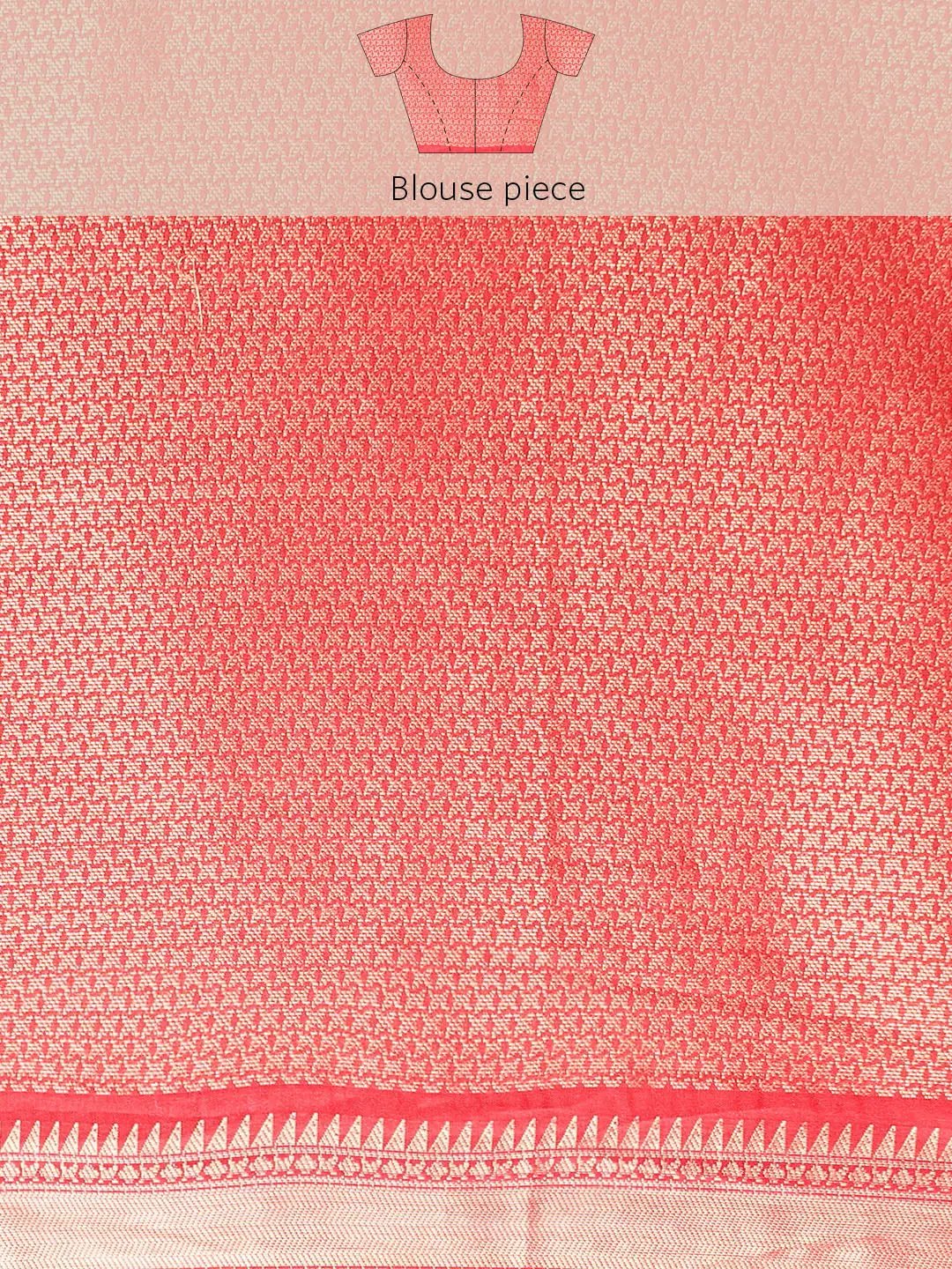 Exquisite Kalamkari Pattu Banarasi Silk Saree - Image 9