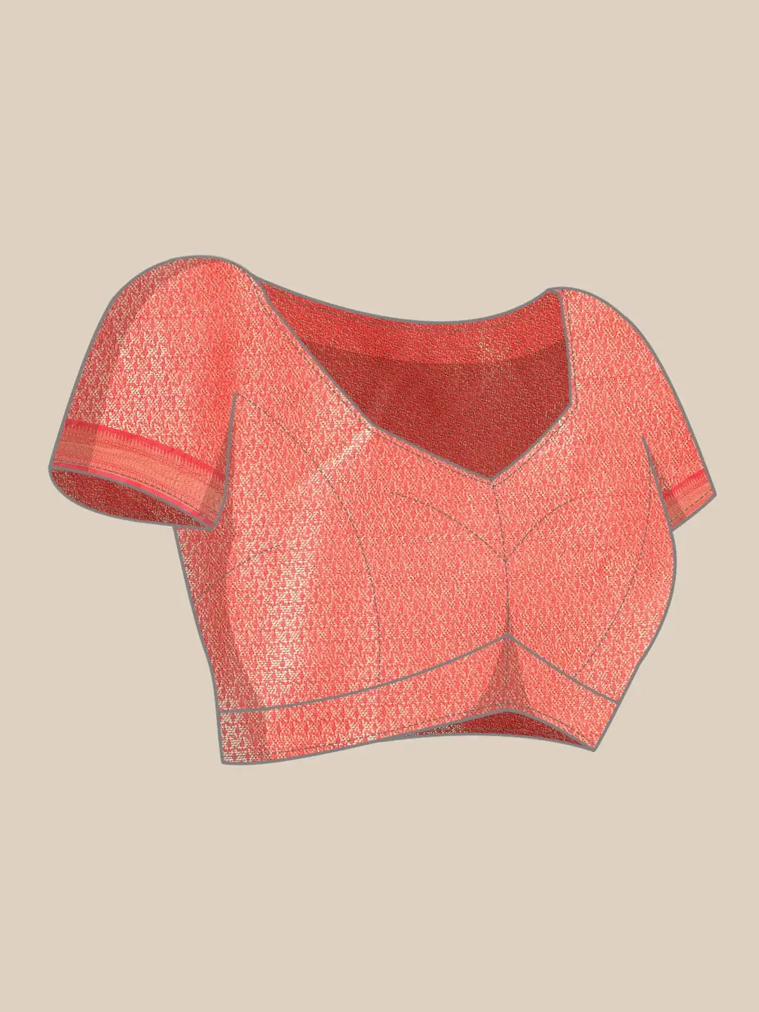 Exquisite Kalamkari Pattu Banarasi Silk Saree - Image 8