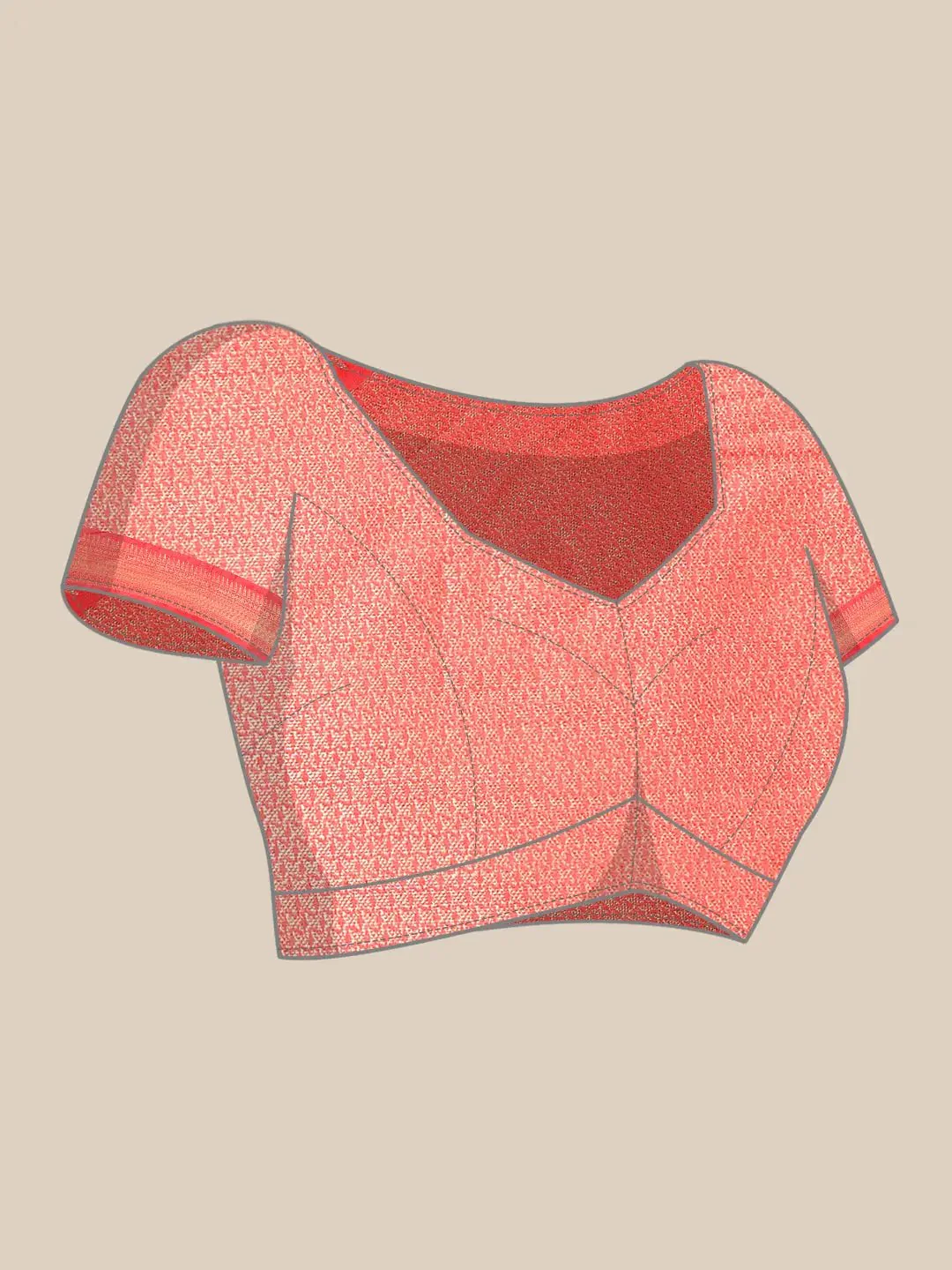 Exquisite Kalamkari Pattu Banarasi Silk Saree - Image 8